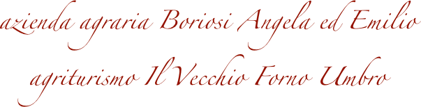 azienda agraria Boriosi Angela ed Emilio
agriturismo Il Vecchio Forno Umbro